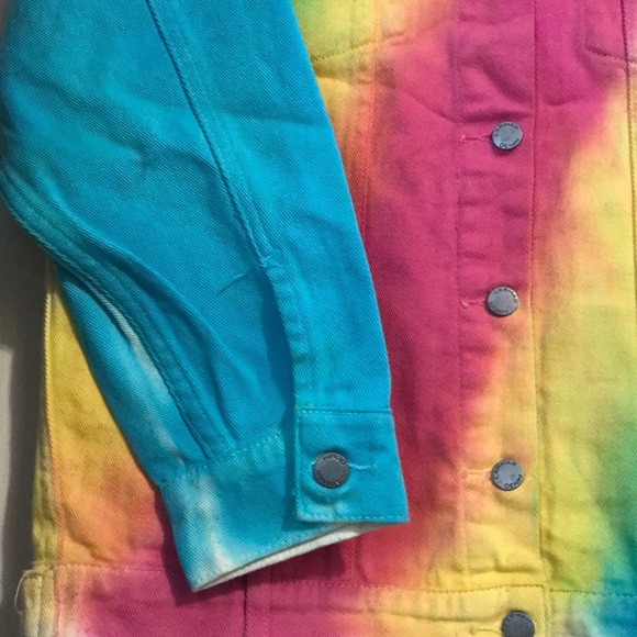 🌈LF CARMAR rainbow denim jacket NWT $248 XS - Picture 5 of 7